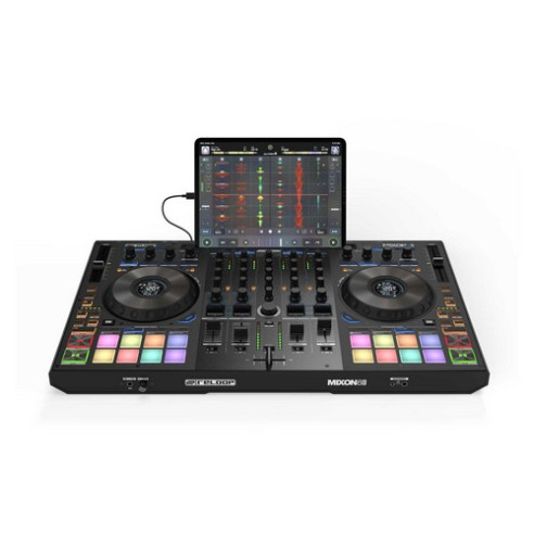 comprar controladora de DJ profesional Reloop Mixon 8 Pro con 4 canales para Serato DJ Pro y Algoriddim djay Pro AI.