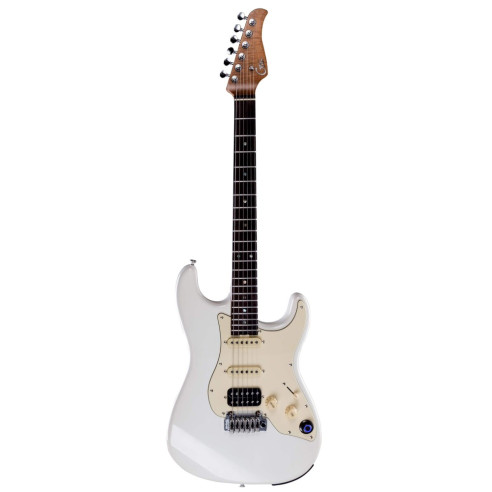 comprar Guitarra eléctrica tipo strato con multiefectos y Bluetooth MOOER Effects P800 Olympic White.