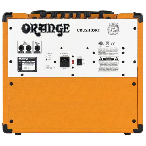comprar Amplificador Combo de Guitarra Orange Crush 35RT de 35W, con 2 canales.