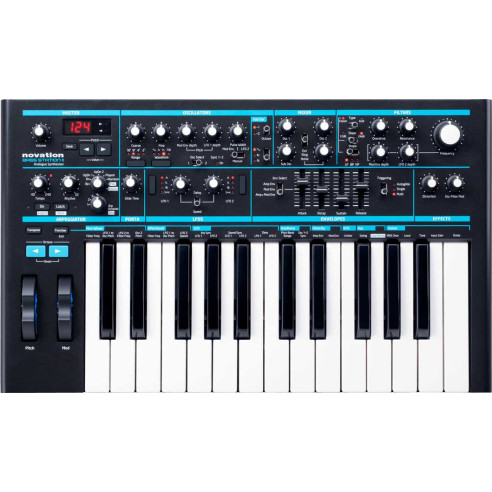 Sintetizador mono de modelado analogico de 25 teclas NOVATION BASS STATION II