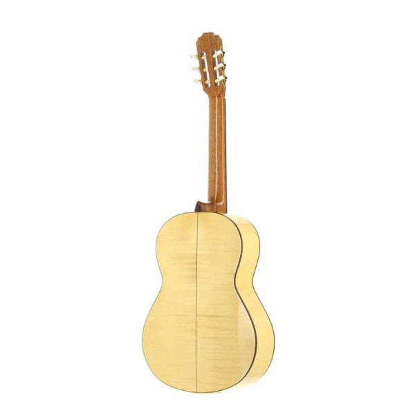 Guitarra flamenca José Torres JTF-30 con tapa maciza de abeto, aros y fondo de Sicomoro, Acabado brillante.