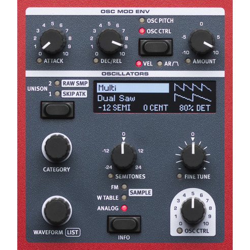 WAVE 2 Sintetizador de 61 teclas