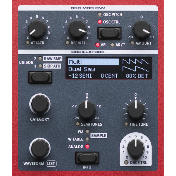 WAVE 2 Sintetizador de 61 teclas