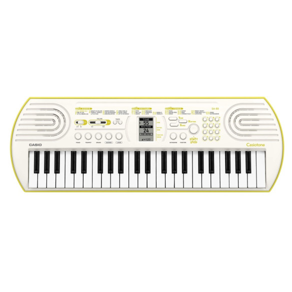 Casio SA-80 Teclado Infantil 44 Miniteclas Blanco/Amarillo