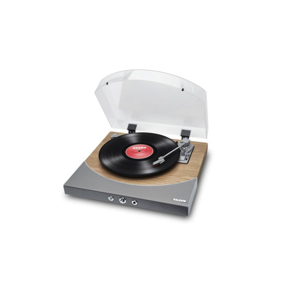 Ionm Audio PREMIER LP Madera Plato giradiscos con altavoces y USB