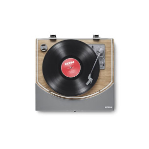 Ionm Audio PREMIER LP Madera Plato giradiscos con altavoces y USB 2