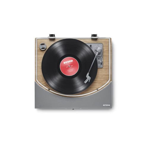 Ionm Audio PREMIER LP Madera Plato giradiscos con altavoces y USB