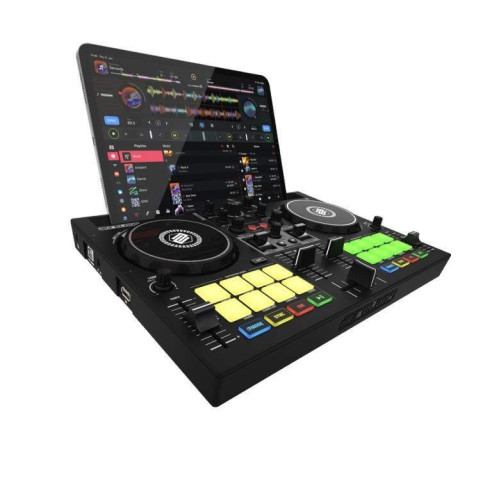 Controlador de DJ Reloop Buddy de tamaño compacto, de 2 canales, para iOS, iPadOS, Android, Mac y PC.