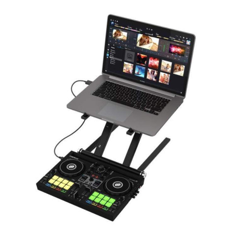 Controlador de DJ Reloop Buddy de tamaño compacto, de 2 canales, para iOS, iPadOS, Android, Mac y PC.