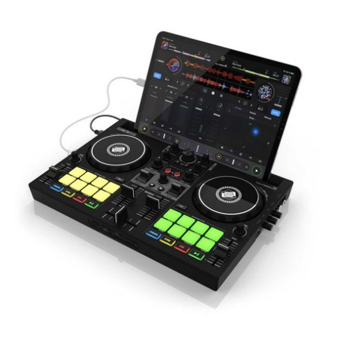 Controlador de DJ Reloop Buddy de tamaño compacto, de 2 canales, para iOS, iPadOS, Android, Mac y PC.