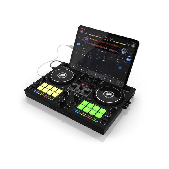Controlador de DJ Reloop Buddy de tamaño compacto, de 2 canales, para iOS, iPadOS, Android, Mac y PC.