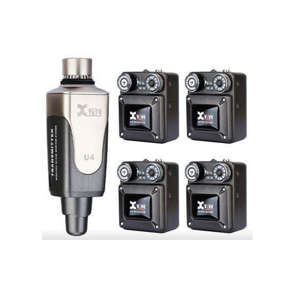XVIVE U4R4 Sistema MoniIor In Ear (1 Emisor+4 Receptores)