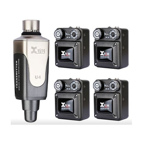 XVIVE U4R4 Sistema MoniIor In Ear (1 Emisor+4 Receptores)