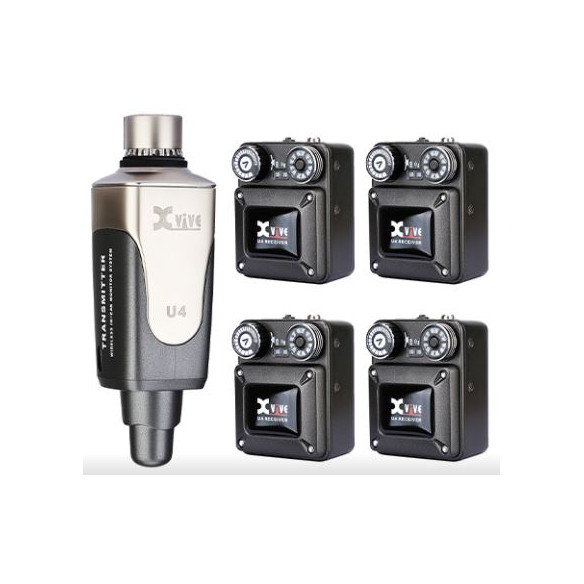XVIVE U4R4 Sistema MoniIor In Ear (1 Emisor+4 Receptores)