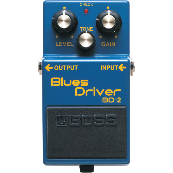 Pedal de efecos BD-2 Blues Driver para conseguir el tono de blues clásico de un amplificador de válvulas. Pedal de efecos BD-2 Blues Driver para conseguir el tono de blues clásico de un amplificador de válvulas.