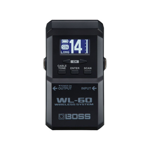Sistema inalámbrico Boss WL-60 para guitarra/bajo, un micrófono rápido, práctico, funcional y de tamaño muy compacto.