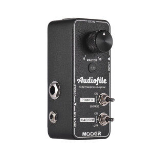 Pedal Mooer Micro Series Audiofile Amplificador de Auriculares, diseñado para su uso en pedaleras. 2