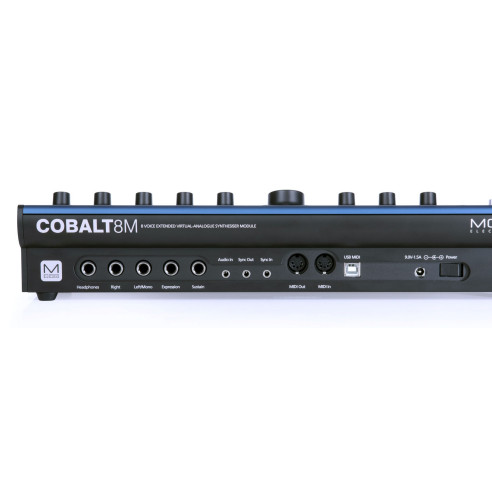 MODAL Cobalt 8M Sintetizador Virtual analógico formato Rack, polifonia 8 voces, 24 botones,