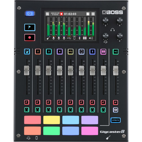 Sistema audio todo en uno para streaming musical Boss Gigcaster GCS-8