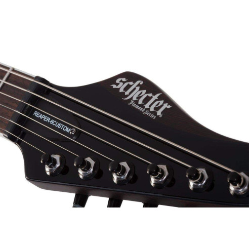 Schecter REAPER-6 CUSTOM GLOSS BLK Guitarra Eléctrica Strato Negra