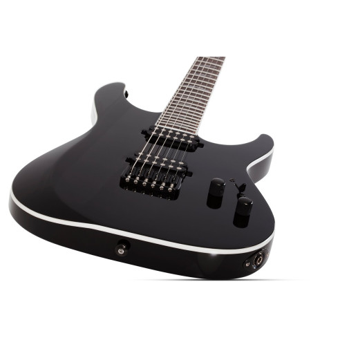 Schecter REAPER-6 CUSTOM GLOSS BLK Guitarra Eléctrica Strato Negra
