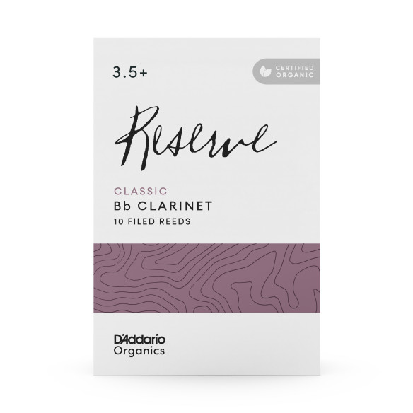 Caja de 10 cañas para Clarinete Sib d'Addario Organic Reserve Classic dureza 3.5+ ODCT10355. Caja de 10 cañas para Clarinete Sib d'Addario Organic Reserve Classic dureza 3.5+ ODCT10355.