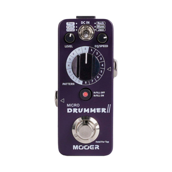 Mooer MICRO DRUMMER II Pedal con ritmos de bateria