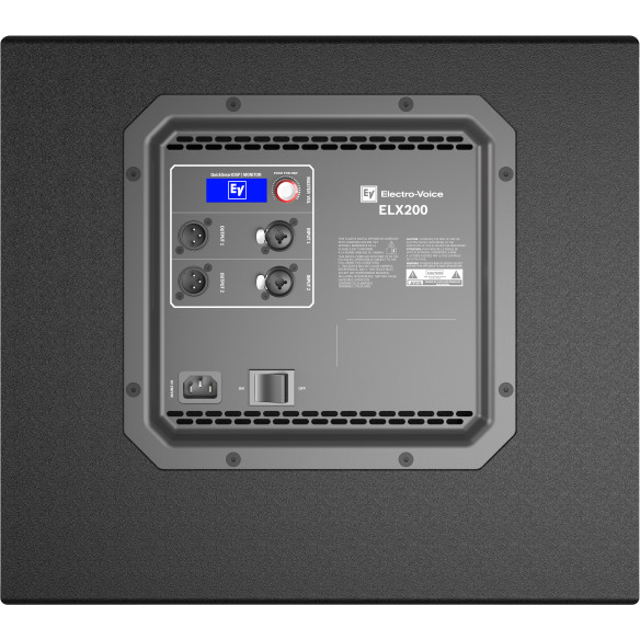 Electro-Voice ELX200-12SP. Subgrave,Autoamplificado,Clase D. 1200 Watts Pico, 600 Watts RMS, 129 dB.QuickSmart DSP,