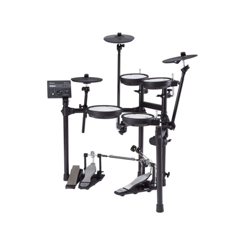 La TD-07DMK es el modelo básico de la serie V-Drums TD-07 de Roland, tiene pads más pequeños que los modelos superiores.