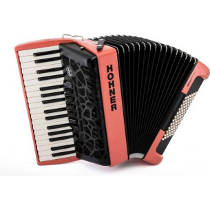 Hohner BRAVO MYCOLOR III 72 FIRE Acordeón de piano cromático