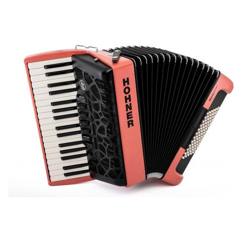 Hohner BRAVO MYCOLOR III 72 FIRE Acordeón de piano cromático