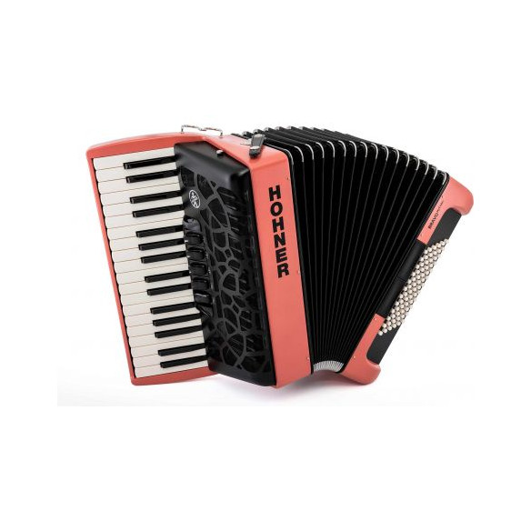 Hohner BRAVO MYCOLOR III 72 FIRE Acordeón de piano cromático Hohner BRAVO MYCOLOR III 72 FIRE Acordeón de piano cromático