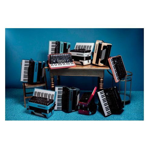 Hohner BRAVO MYCOLOR III 72 EARTH Acordeón de piano cromático