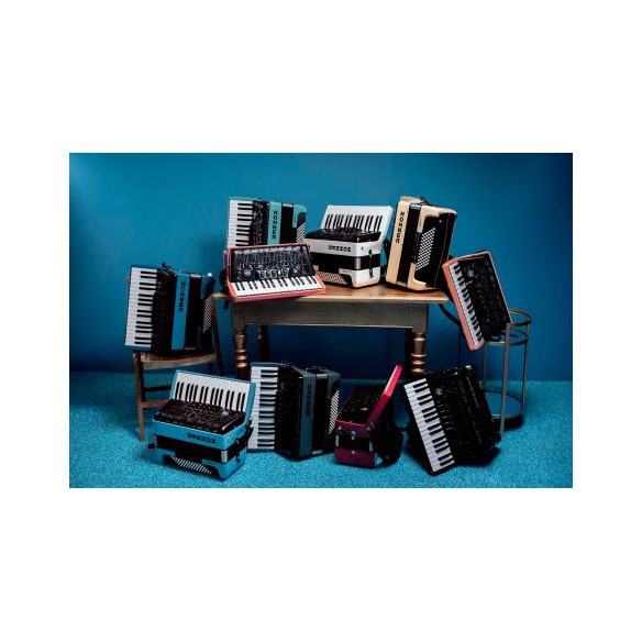 Hohner BRAVO MYCOLOR III 72 EARTH Acordeón de piano cromático Hohner BRAVO MYCOLOR III 72 EARTH Acordeón de piano cromático