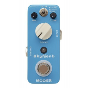 Pedal Mooer Micro Series Skyverb Digital Reverb, una reverb digital de gran calidad. Con tres tipos de reverb. 2