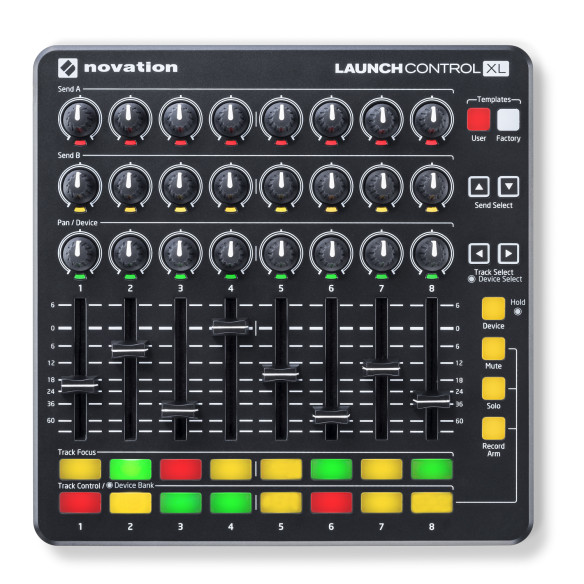 Controlador USB Launch Control XL MKII Black para Ableton Live