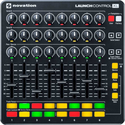 Controlador USB Launch Control XL MKII Black para Ableton Live