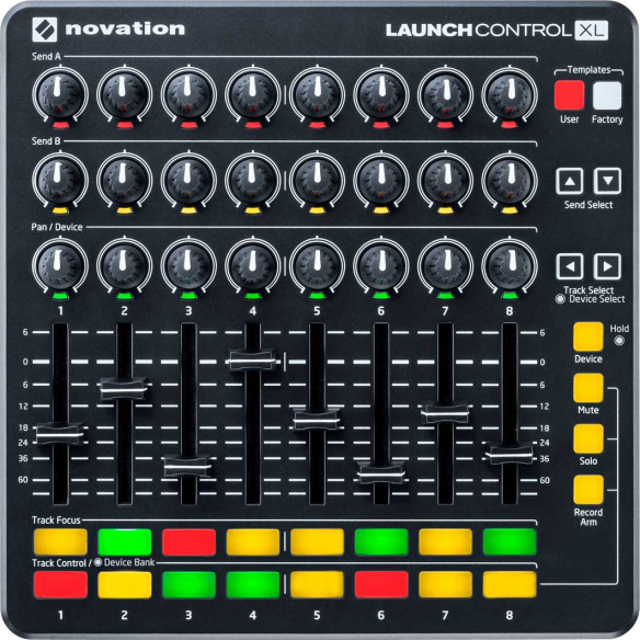 Controlador USB Launch Control XL MKII Black para Ableton Live
