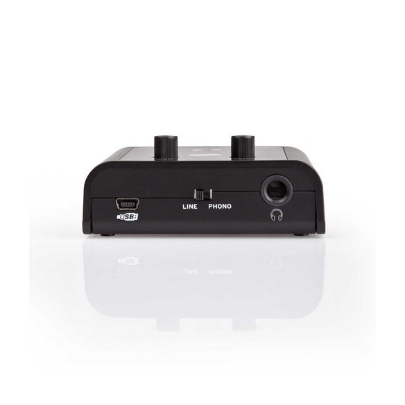 Previo de Phono/Interface Audio USB Reloop iPhono 2 para digitalizar los platos de vinilo.