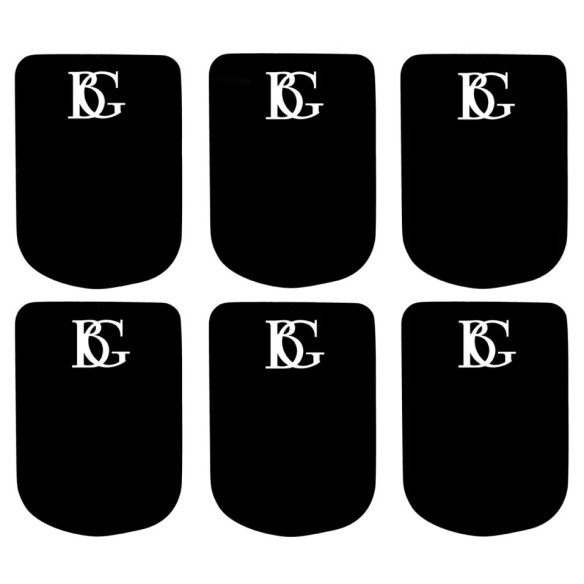 BG A10S Bolsa 6 Compensadores 0.8mm Pequeño/Negro BG A10S Bolsa 6 Compensadores 0.8mm Pequeño/Negro
