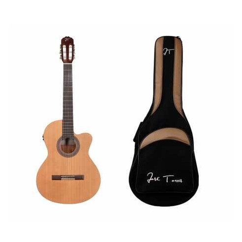 JOSE TORRES PACK JTC-5SCE Guitarra Clásica Electrificada con funda