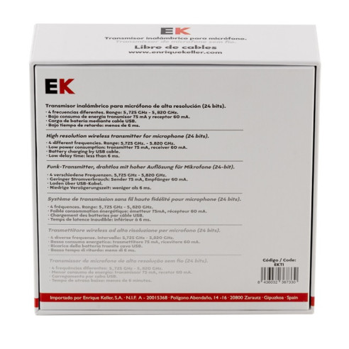 EK TI Transmisor Inalámbrico para Micrófono