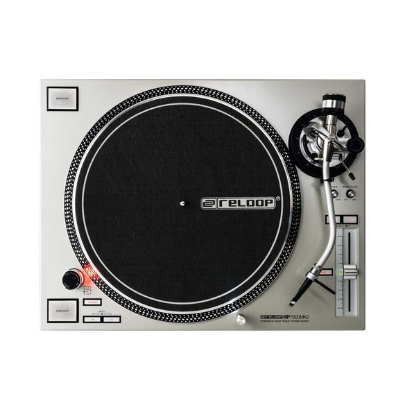 Plato Giradiscos Reloop RP-7000 Silver MK2, versión evolucionada y mejorada del RP-7000.