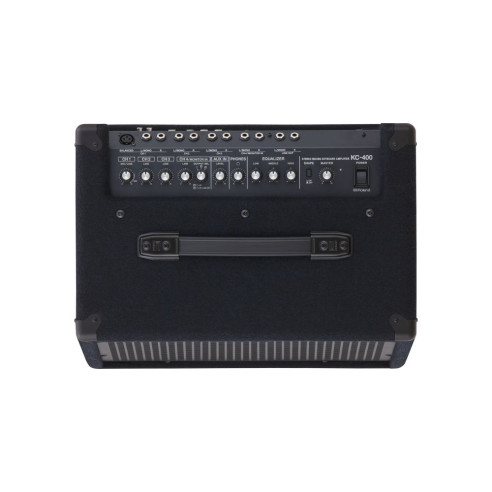 Amplificador Teclado stereo Roland KC-400, compacto y versátil amplificador estéreo con 150 Watios de potencia.