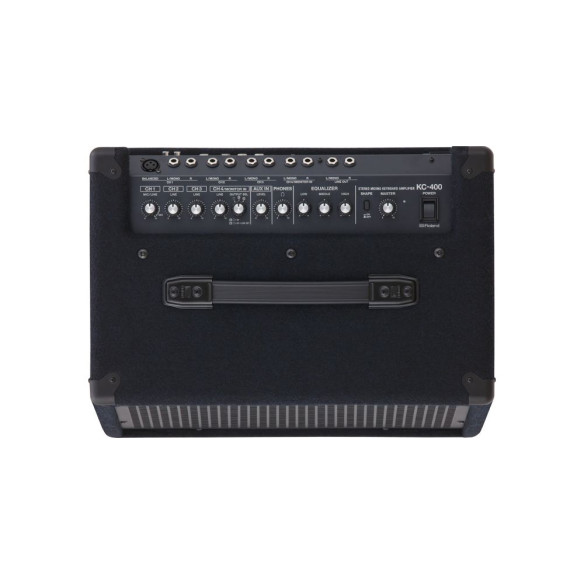 Amplificador Teclado stereo Roland KC-400, compacto y versátil amplificador estéreo con 150 Watios de potencia.