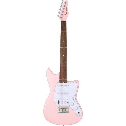 Guitarra Eléctrica MOOER MLT10 de tamaño compacto en color Rosa.