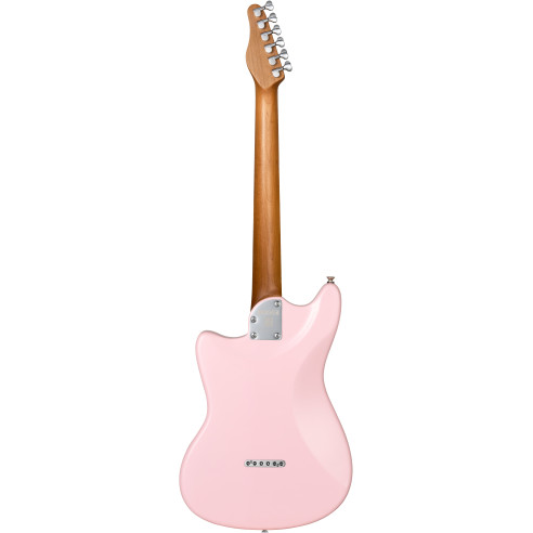 Guitarra Eléctrica MOOER MLT10 de tamaño compacto en color Rosa.