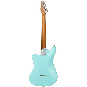 Guitarra Eléctrica MOOER MLT10 de tamaño compacto en color Azul celeste. 2