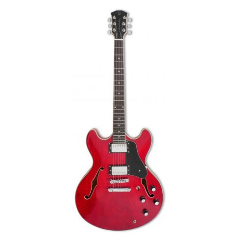 LARRY CARLTON H7 STR SEE THOUGH RED Guitarra Eléctrica 