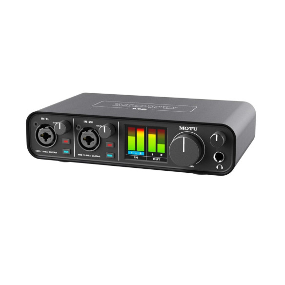 Interface Audio USB Motu M2 para Mac, Windows e iOs, 2 Canales ( 2 entradas y 2 salidas y una latencia ultrabaja. Interface Audio USB Motu M2 para Mac, Windows e iOs, 2 Canales ( 2 entradas y 2 salidas y una latencia ultrabaja.